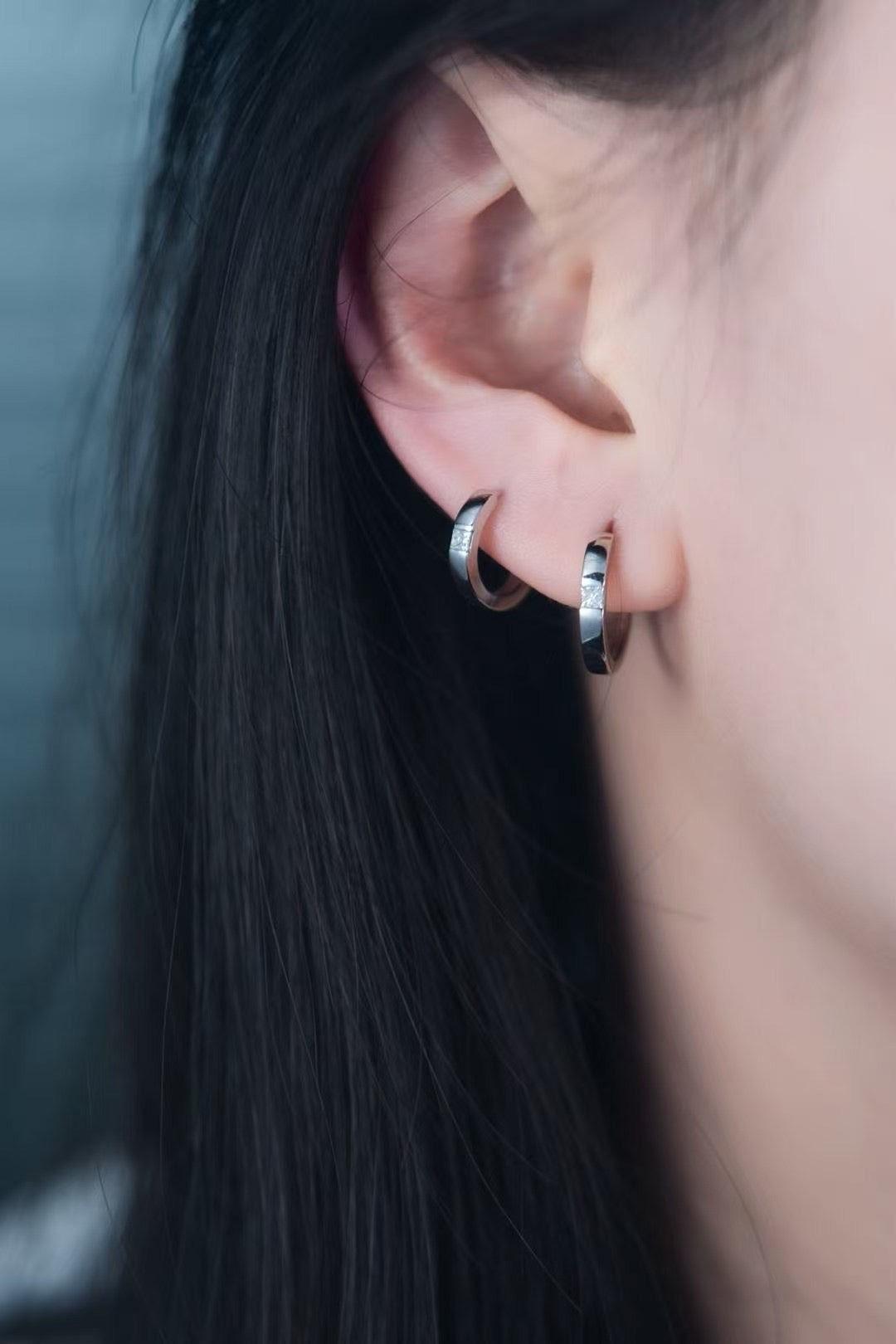 18K鑽石耳環9mm