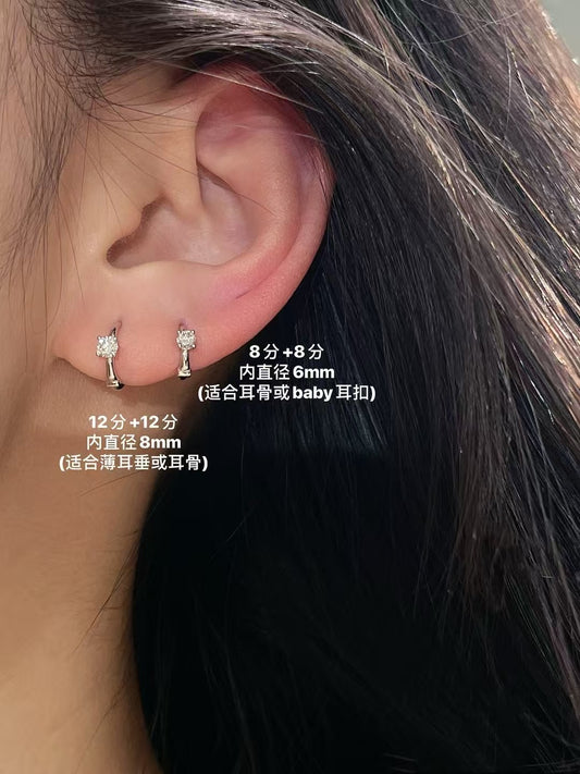 18K鑽石0.8ct耳環